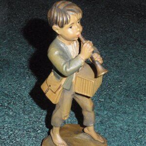 "Pied Piper of Hamelin" ANRI Vintage Wood Carving Signed Ulrich Bernardi - Italy
